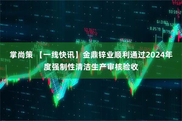 掌尚策 【一线快讯】金鼎锌业顺利通过2024年度强制性清洁生产审核验收