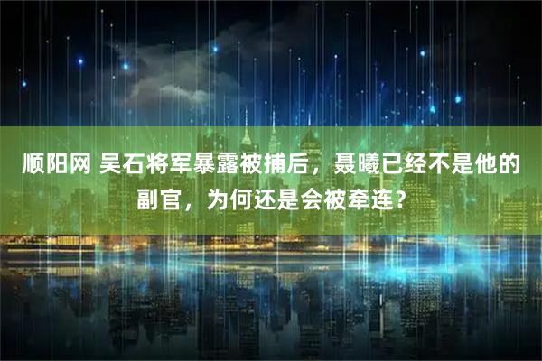顺阳网 吴石将军暴露被捕后，聂曦已经不是他的副官，为何还是会被牵连？