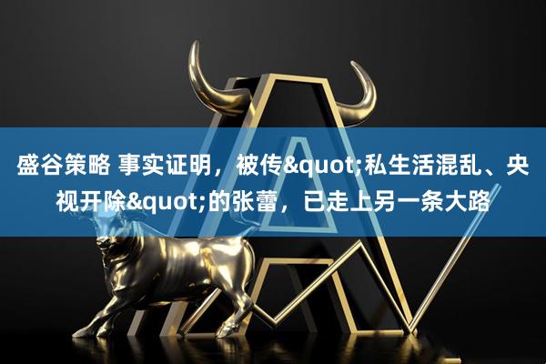 盛谷策略 事实证明，被传"私生活混乱、央视开除"的张蕾，已走上另一条大路